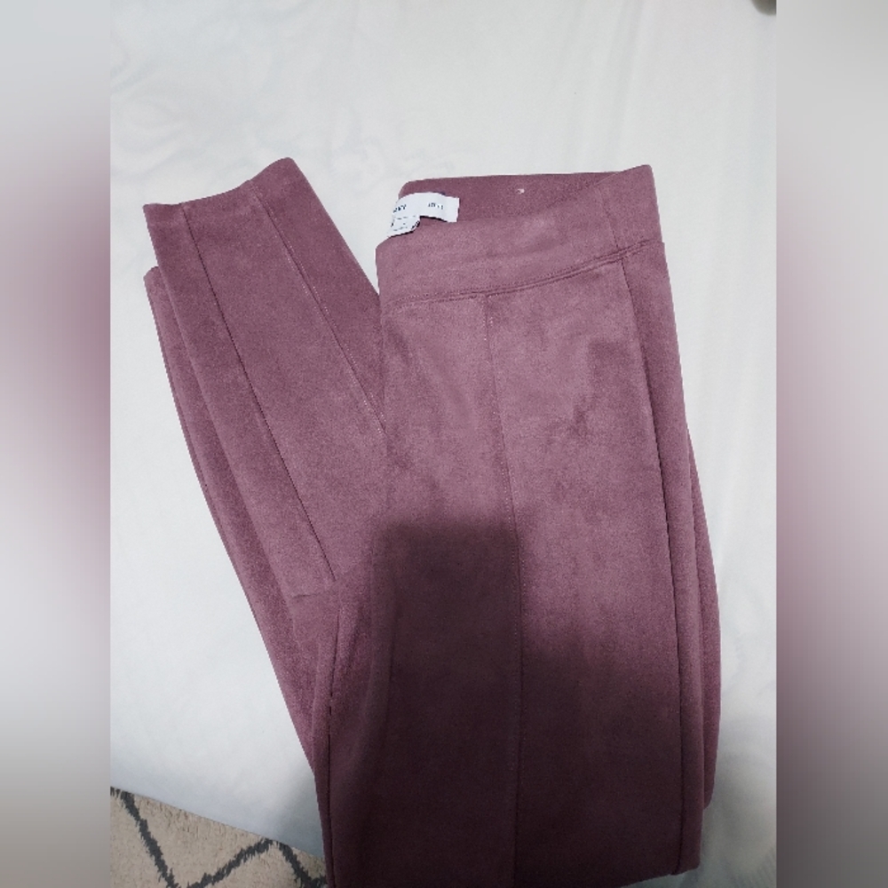 Purple Suede Stevie Pants